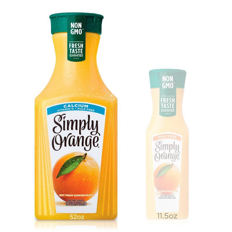 slide 11 of 11, Simply Beverages Simply Orange Pulp Free with Calcium & Vitamin D Juice - 52 fl oz, 52 fl oz