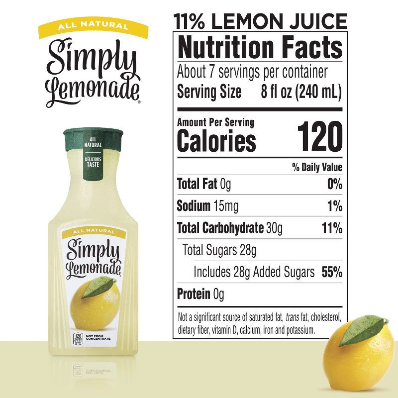 slide 8 of 15, Simply Beverages Simply Lemonade - 52 fl oz, 52 fl oz