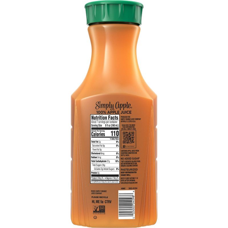 slide 5 of 7, Simply Beverages Simply Apple Juice - 52 fl oz, 52 fl oz