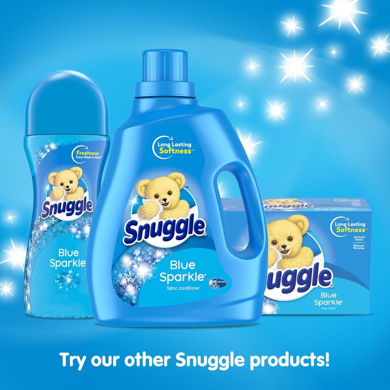 slide 8 of 10, Snuggle Blue Sparkle Fresh Scent Dryer Sheets - 120ct, 120 ct