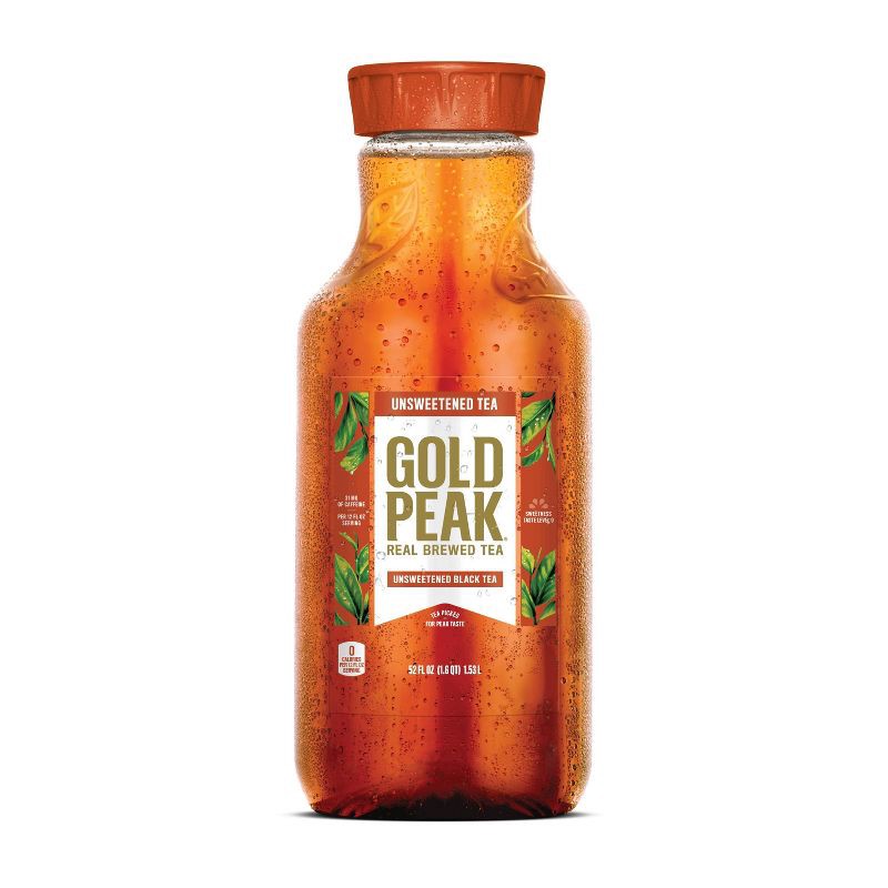 slide 2 of 9, Gold Peak Unsweetened Black Iced Tea Drink - 52 fl oz, 52 fl oz