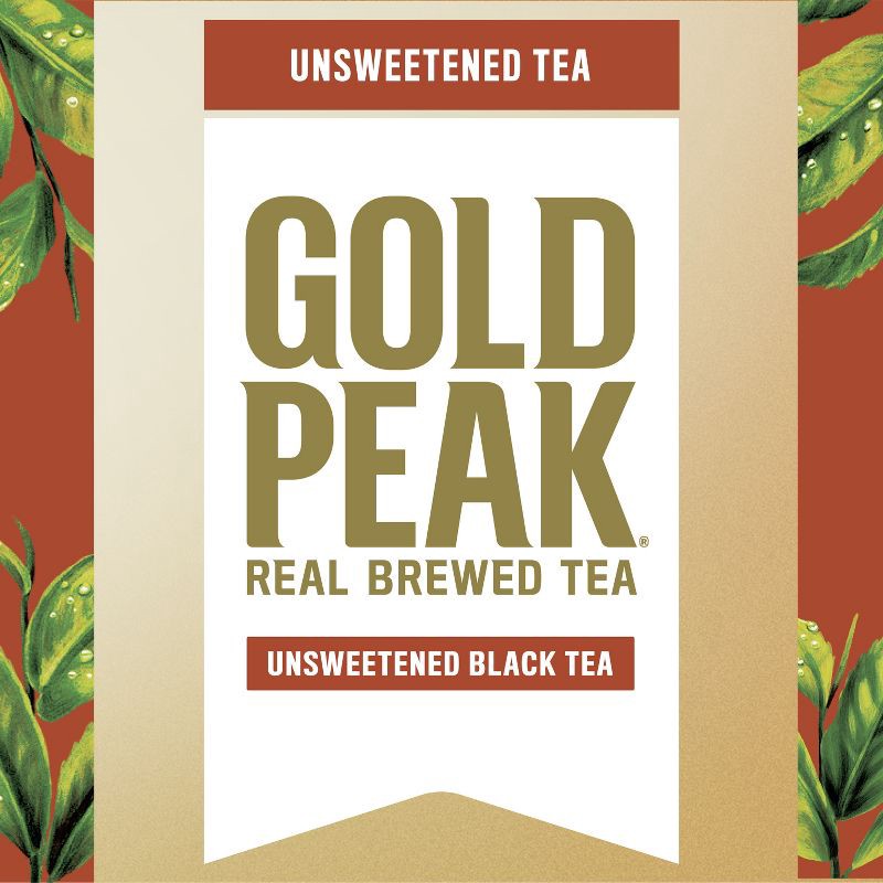 slide 3 of 9, Gold Peak Unsweetened Black Iced Tea Drink - 52 fl oz, 52 fl oz