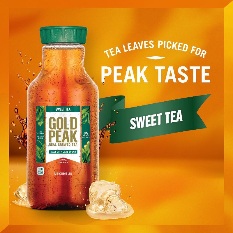 slide 8 of 8, Gold Peak Sweetened Black Iced Tea Drink - 52 fl oz, 52 fl oz