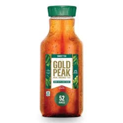 Gold Peak Sweetened Black Iced Tea Drink - 52 fl oz: Caffeinated, Low Sodium, No Preservatives
