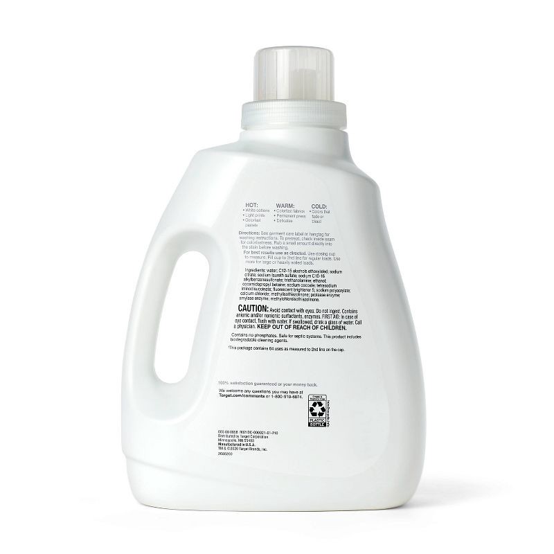 slide 3 of 3, Free Clear HE Liquid Laundry Detergent - 100 fl oz - up&up™, 100 fl oz