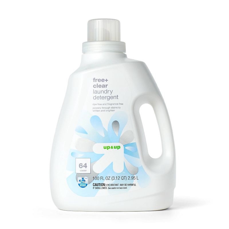 slide 1 of 3, Free Clear HE Liquid Laundry Detergent - 100 fl oz - up&up™, 100 fl oz