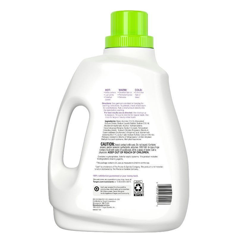 slide 2 of 3, Lavender HE Liquid Laundry Detergent - 100 fl oz - up&up™, 100 fl oz
