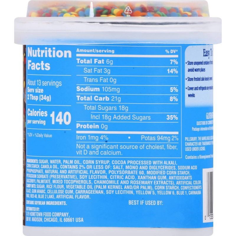 slide 4 of 9, Pillsbury Funfetti Confetti Chocolate Fudge Frosting - 15.6oz, 15.6 oz