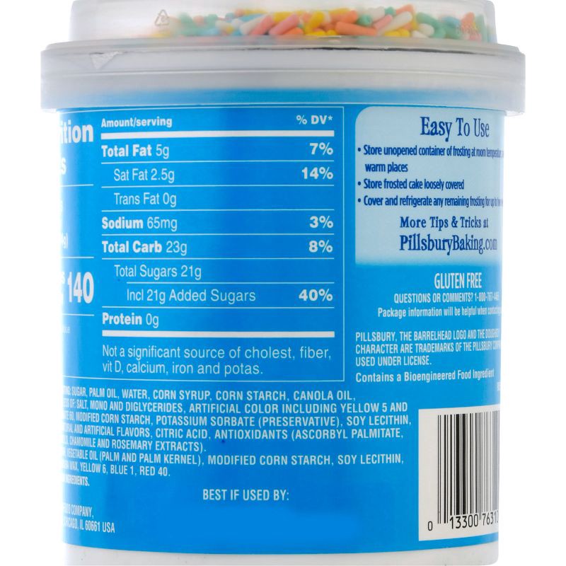 slide 3 of 9, Pillsbury Funfetti Vanilla Flavored Frosting - 15.6oz, 15.6 oz