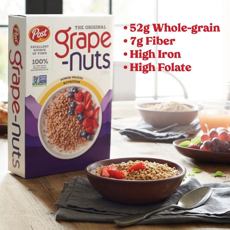 slide 4 of 10, Grape-Nuts Breakfast Cereal - 20.5oz - Post, 20.5 oz