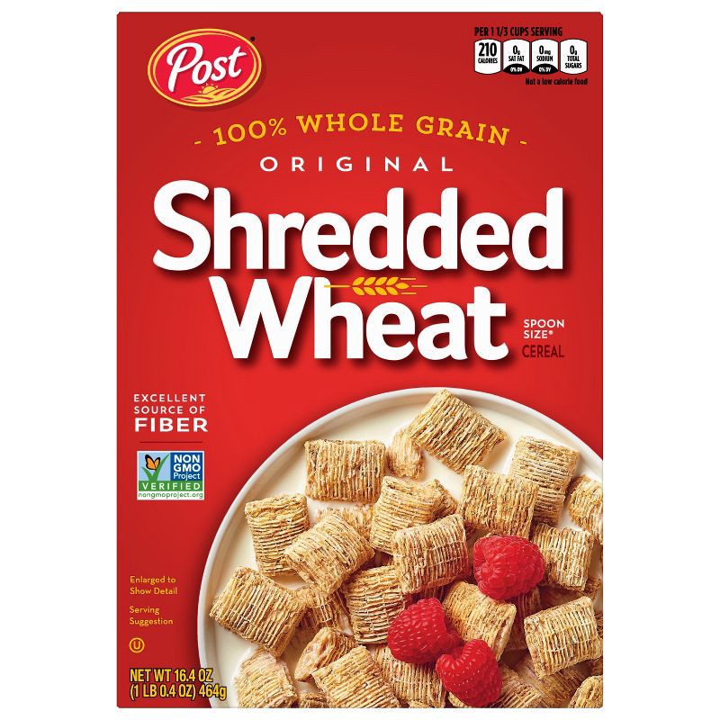 slide 3 of 19, Shredded Wheat Spoon Size Breakfast Cereal - 16.4oz - Post, 16.4 oz