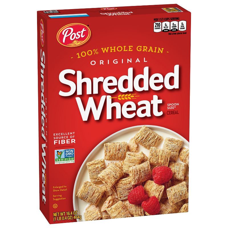 slide 15 of 19, Shredded Wheat Spoon Size Breakfast Cereal - 16.4oz - Post, 16.4 oz