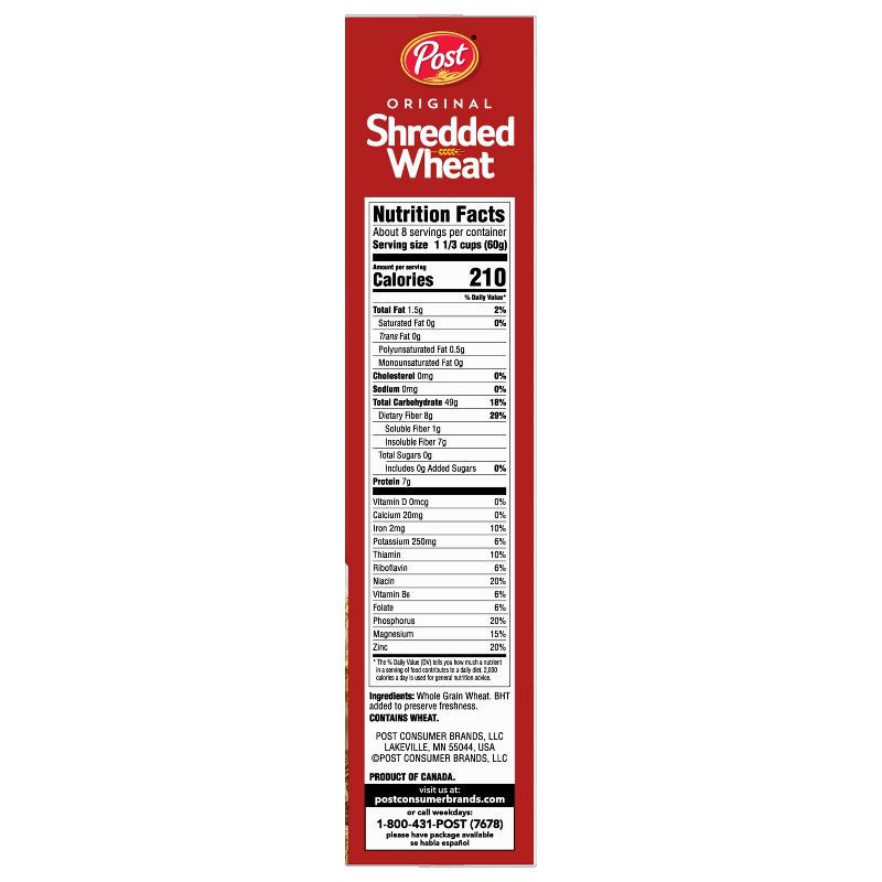 slide 16 of 19, Shredded Wheat Spoon Size Breakfast Cereal - 16.4oz - Post, 16.4 oz