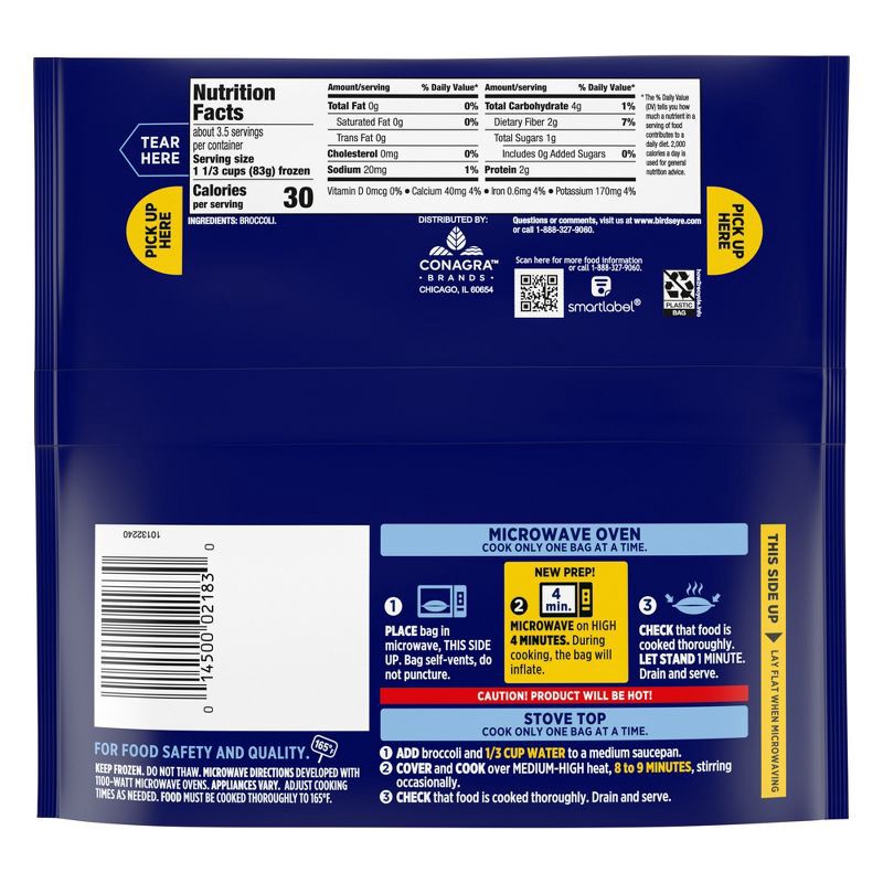 slide 3 of 7, Birds Eye Steamfresh Frozen Broccoli Florets - 10.8oz, 10.8 oz