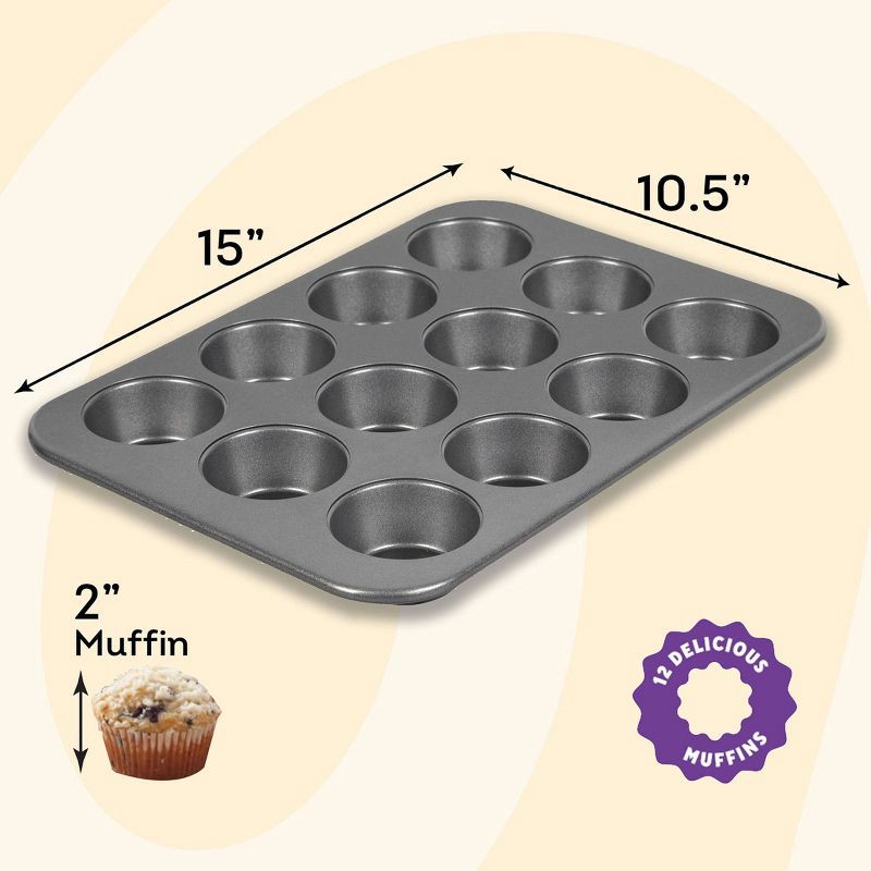 slide 2 of 9, Wilton Ultra Bake Professional 12 Cup Nonstick Muffin Pan, 1 ct