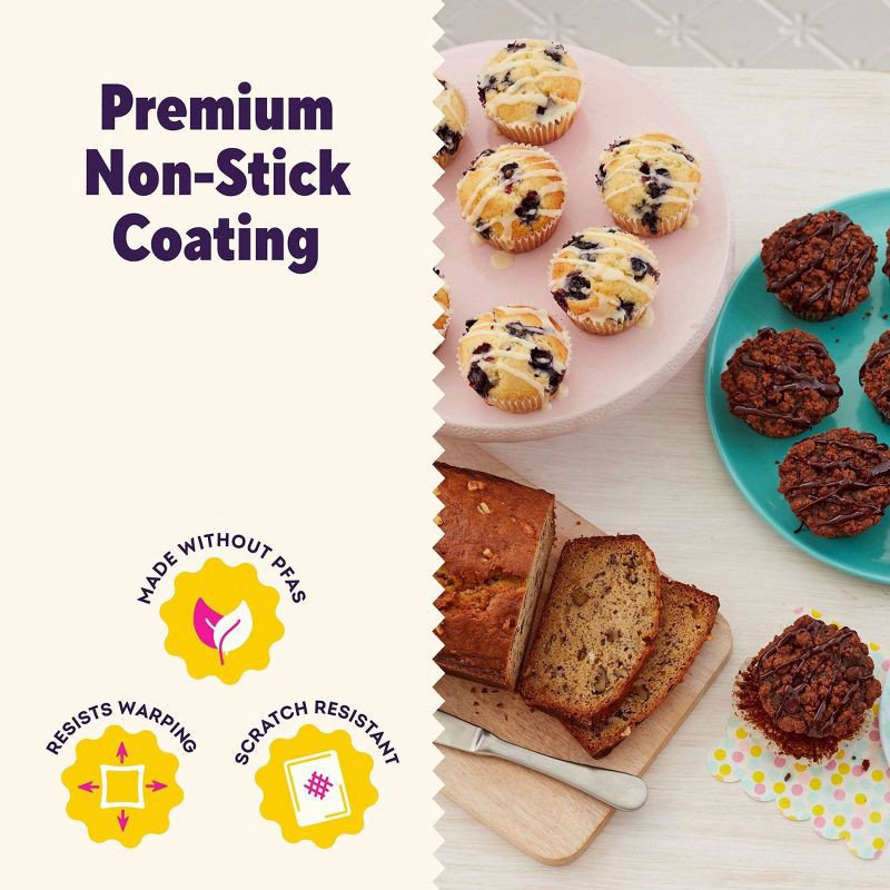 slide 3 of 9, Wilton Ultra Bake Professional 12 Cup Nonstick Muffin Pan, 1 ct