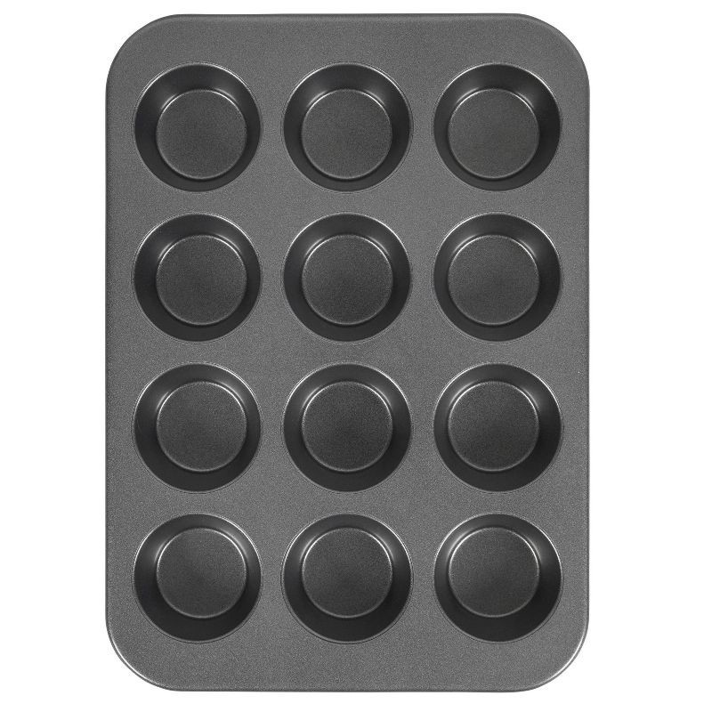slide 1 of 9, Wilton Ultra Bake Professional 12 Cup Nonstick Muffin Pan, 1 ct