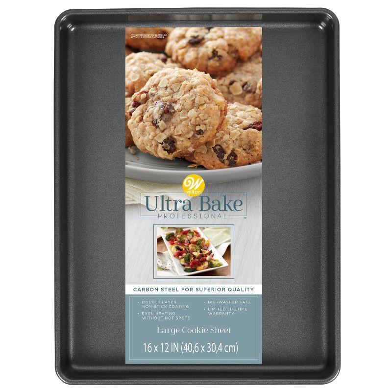 slide 6 of 6, Wilton Ultra Bake Professional 12" x 16" Nonstick Large Baking Pan, 1 ct