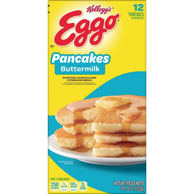 slide 4 of 7, Eggo Frozen Buttermilk Pancakes - 14.8oz/12ct, 14.8 oz, 12 ct