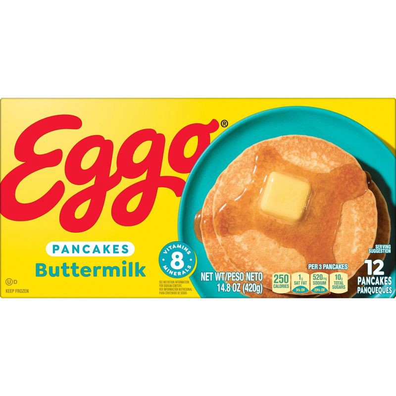 slide 8 of 10, Eggo Frozen Pancakes Buttermilk - 14.8oz/12ct, 14.8 oz, 12 ct