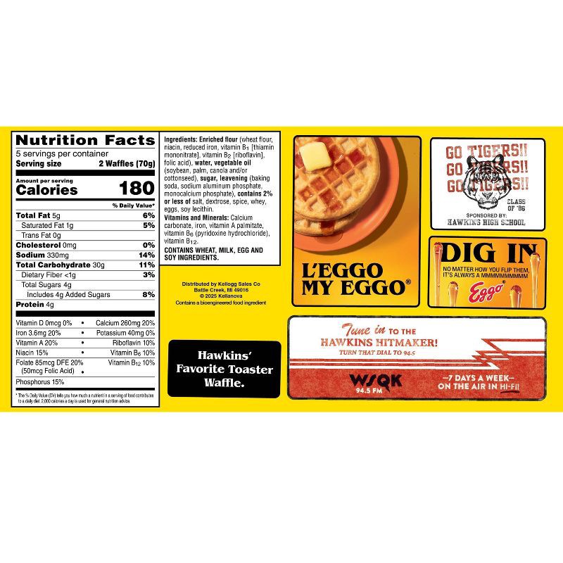 slide 2 of 8, Eggo Frozen Waffles Homestyle - 12.3oz/10ct, 10 ct; 12.3 oz