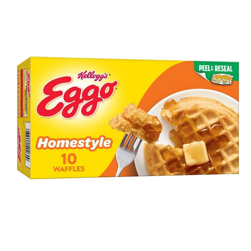 slide 1 of 7, Eggo Homestyle Frozen Waffles - 12.3oz/10ct, 10 ct; 12.3 oz