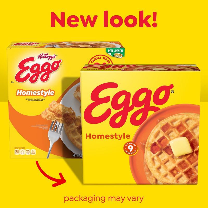 slide 2 of 10, Eggo Frozen Waffles Homestyle - 29.6oz/24ct, 29.6 oz, 24 ct