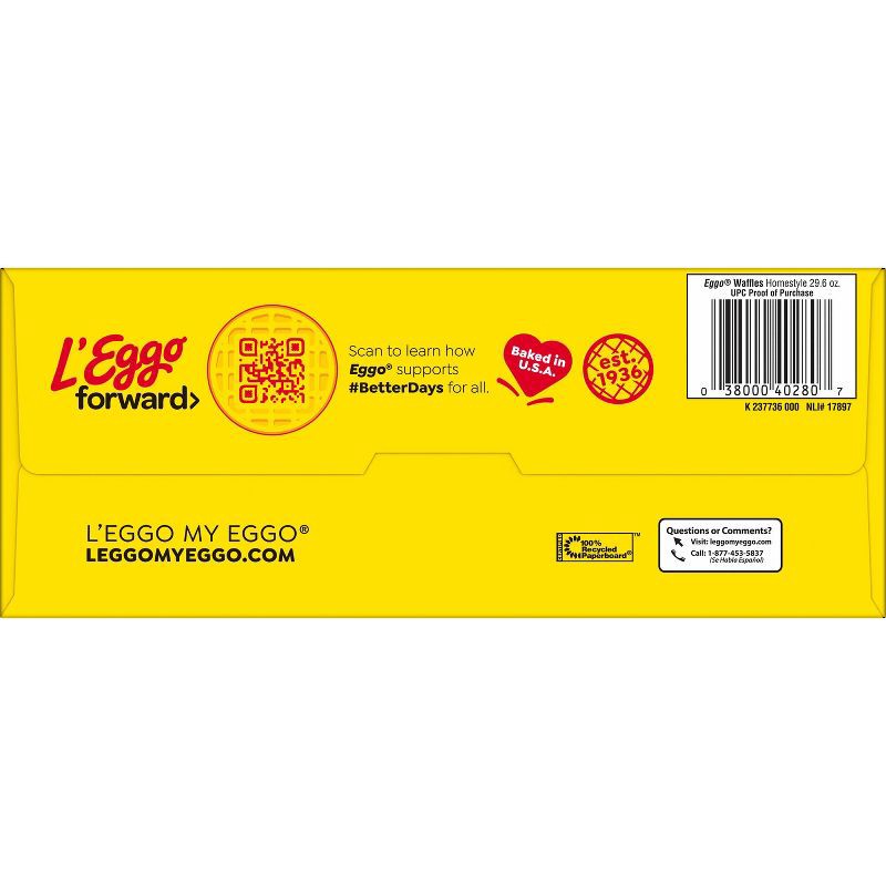 slide 10 of 10, Eggo Frozen Waffles Homestyle - 29.6oz/24ct, 29.6 oz, 24 ct