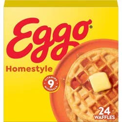 Eggo Frozen Waffles Homestyle - 29.6oz/24ct