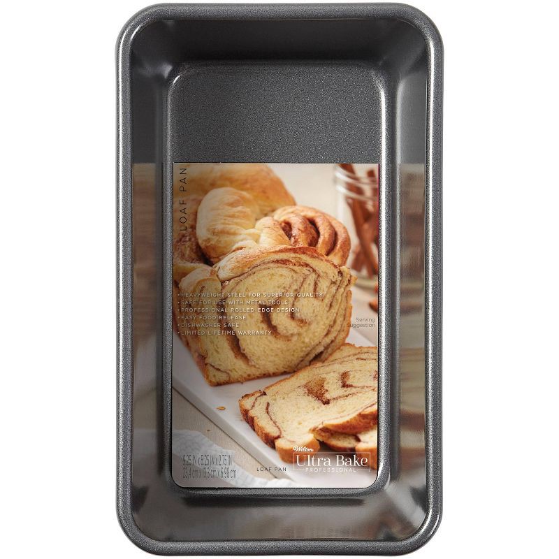 slide 3 of 6, Wilton 9"x5" Nonstick Ultra Bake Professional Loaf Pan, 1 ct