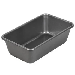 Wilton 9"x5" Nonstick Ultra Bake Professional Loaf Pan: Steel Bread & Meatloaf Pan, Dishwasher-Safe, Gray