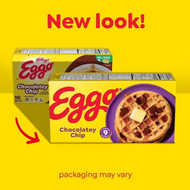 slide 2 of 11, Eggo Frozen Waffles Chocolatey Chip - 12.3oz/10ct, 10 ct; 12.3 oz