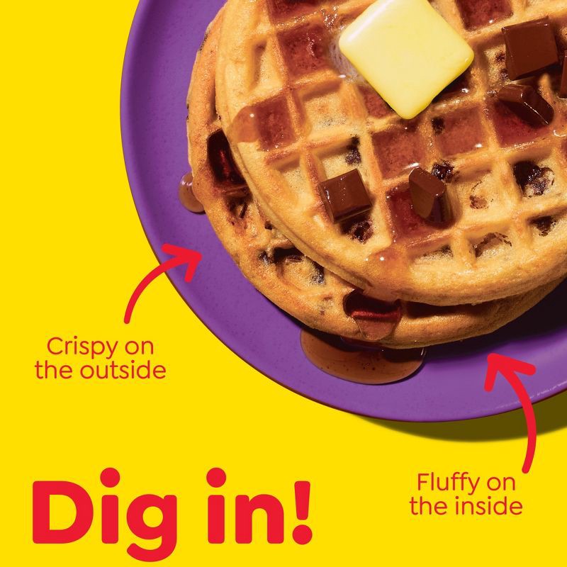 slide 4 of 11, Eggo Frozen Waffles Chocolatey Chip - 12.3oz/10ct, 10 ct; 12.3 oz