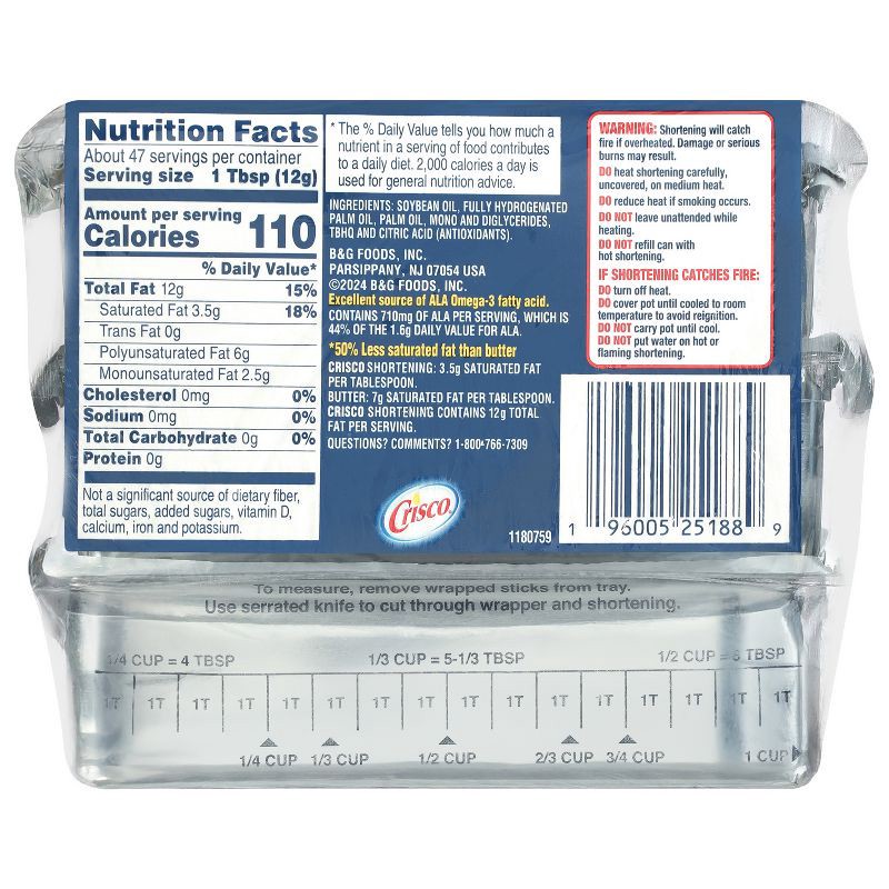slide 6 of 11, Crisco All-Vegetable Shortening Baking Sticks - 3ct/20oz, 3 ct, 20 oz