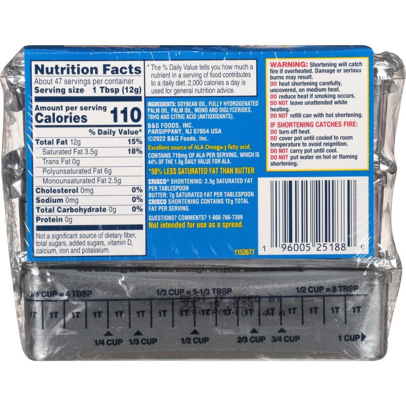 slide 8 of 11, Crisco All-Vegetable Shortening Baking Sticks - 3ct/20oz, 3 ct, 20 oz