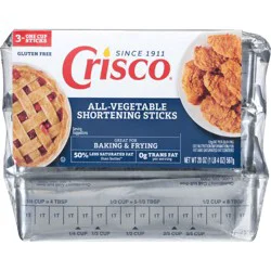 Crisco All-Vegetable Shortening Baking Sticks - 3ct/20oz