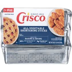 Crisco All-Vegetable Shortening Baking Sticks - 3ct/20oz