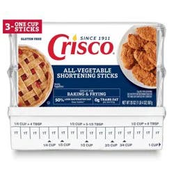 Crisco All-Vegetable Shortening Baking Sticks - 3ct/20oz