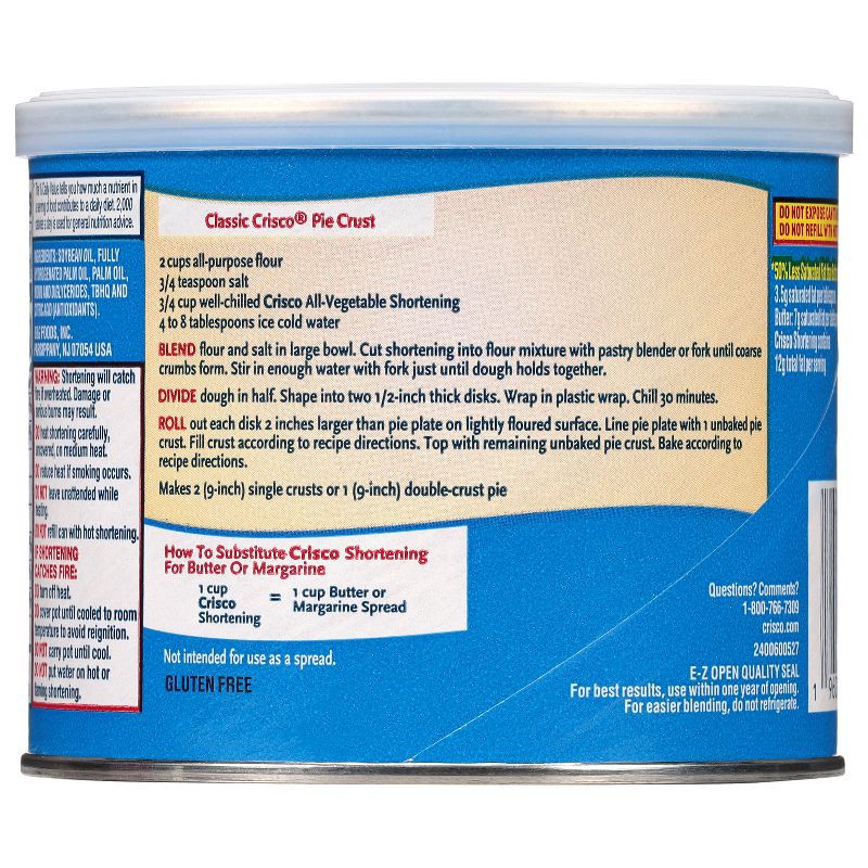 slide 9 of 10, Crisco All-Vegetable Shortening - 16oz, 16 oz