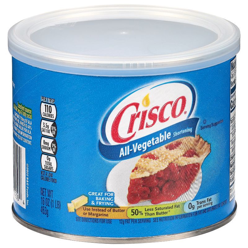 slide 10 of 10, Crisco All-Vegetable Shortening - 16oz, 16 oz