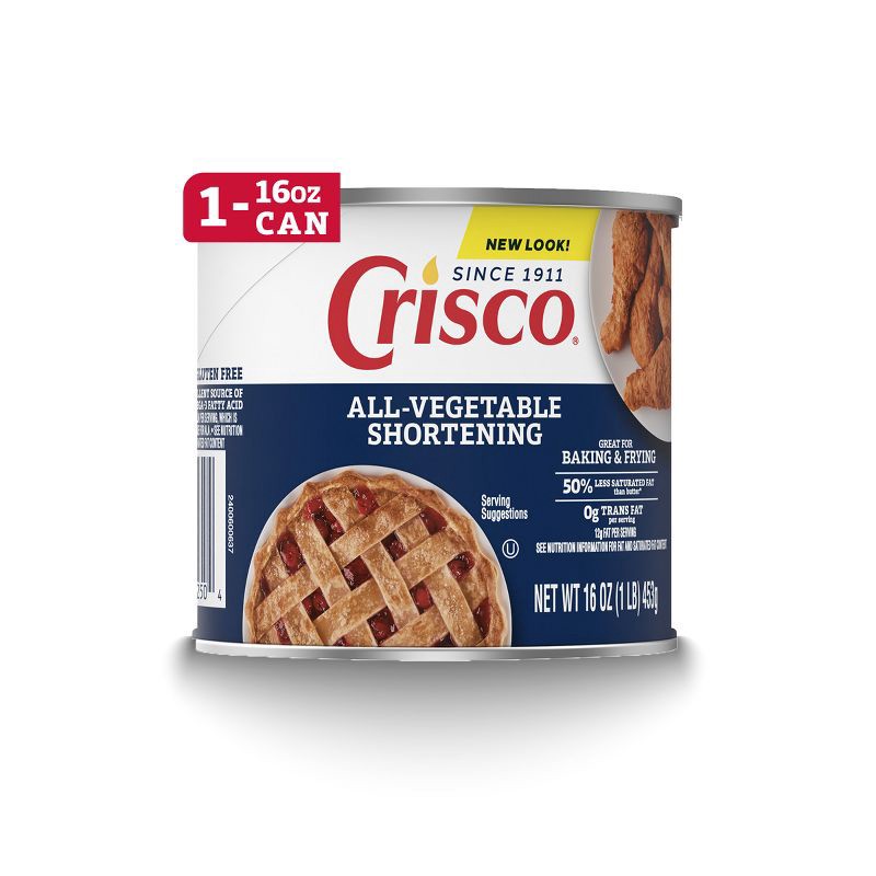 slide 1 of 10, Crisco All-Vegetable Shortening - 16oz, 16 oz