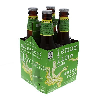 slide 1 of 1, Maine Root Lemon Lime Soda - 4 ct; 12 oz, 4 ct; 12 oz