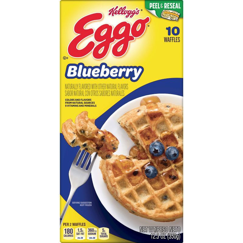 slide 5 of 5, Eggo Blueberry Frozen Waffles - 12.3oz/10ct, 10 ct; 12.3 oz