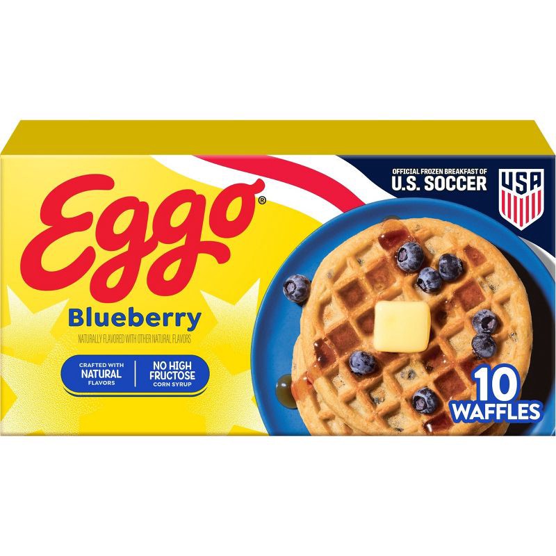 slide 1 of 10, Eggo Frozen Waffles Blueberry - 12.3oz/10ct, 10 ct; 12.3 oz
