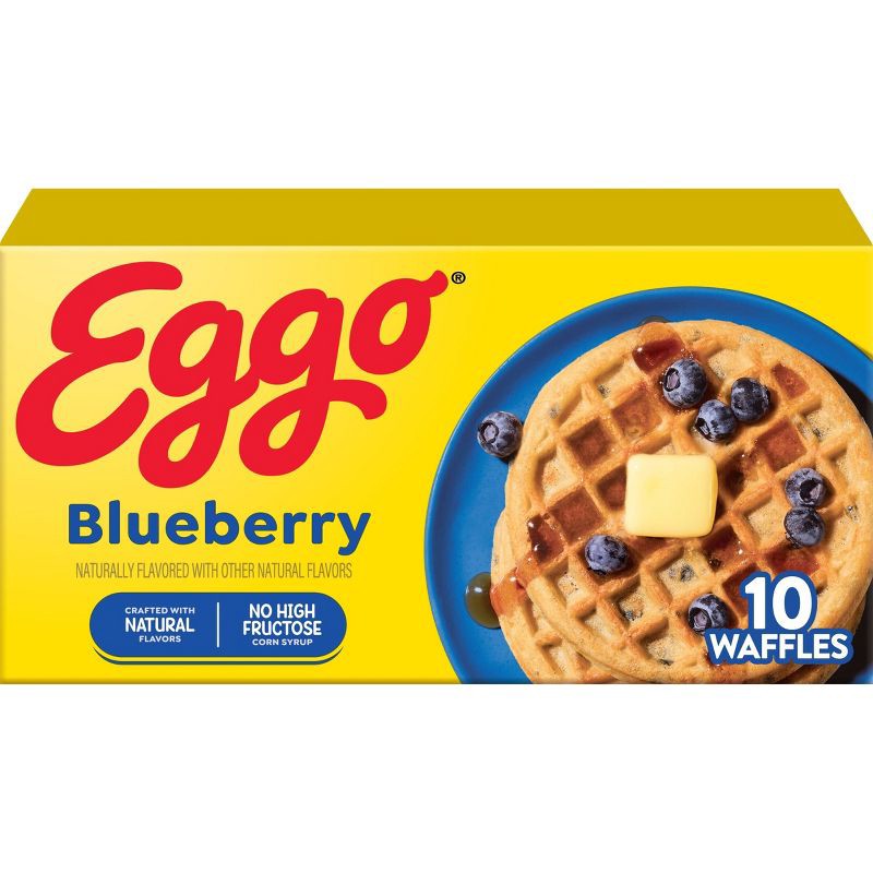 slide 1 of 9, Eggo Frozen Waffles Blueberry - 12.3oz/10ct, 10 ct; 12.3 oz