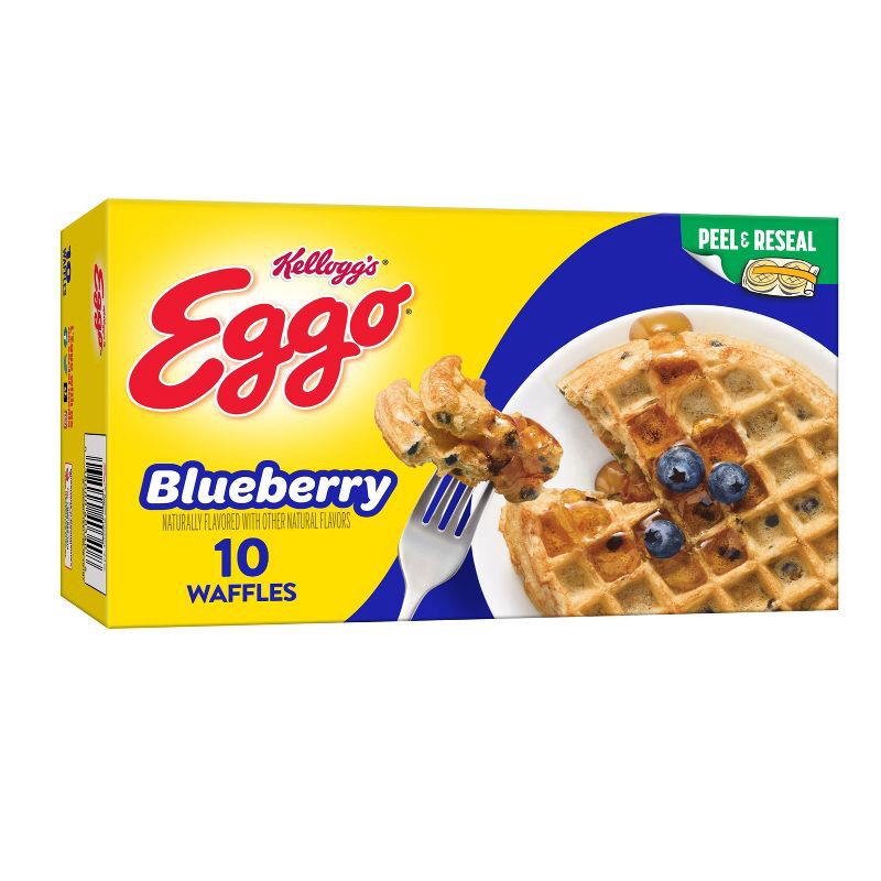 slide 1 of 5, Eggo Blueberry Frozen Waffles - 12.3oz/10ct, 10 ct; 12.3 oz