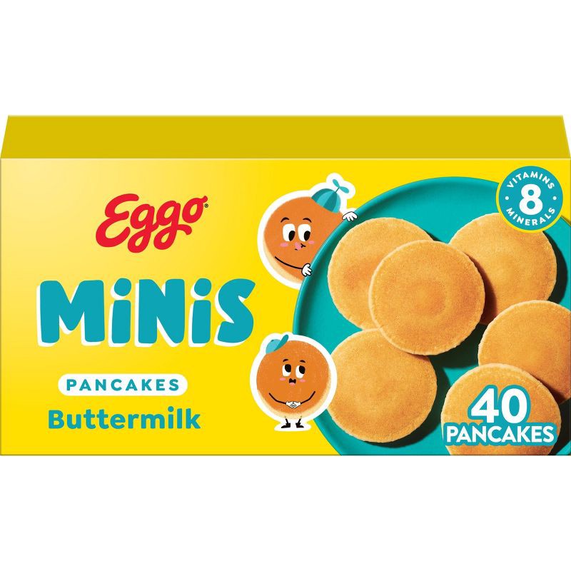 slide 1 of 9, Eggo Minis Frozen Pancake Bites Buttermilk - 14.1oz/40ct, 14.1 oz, 40 ct