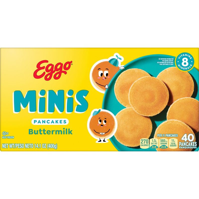 slide 8 of 9, Eggo Minis Frozen Pancake Bites Buttermilk - 14.1oz/40ct, 14.1 oz, 40 ct
