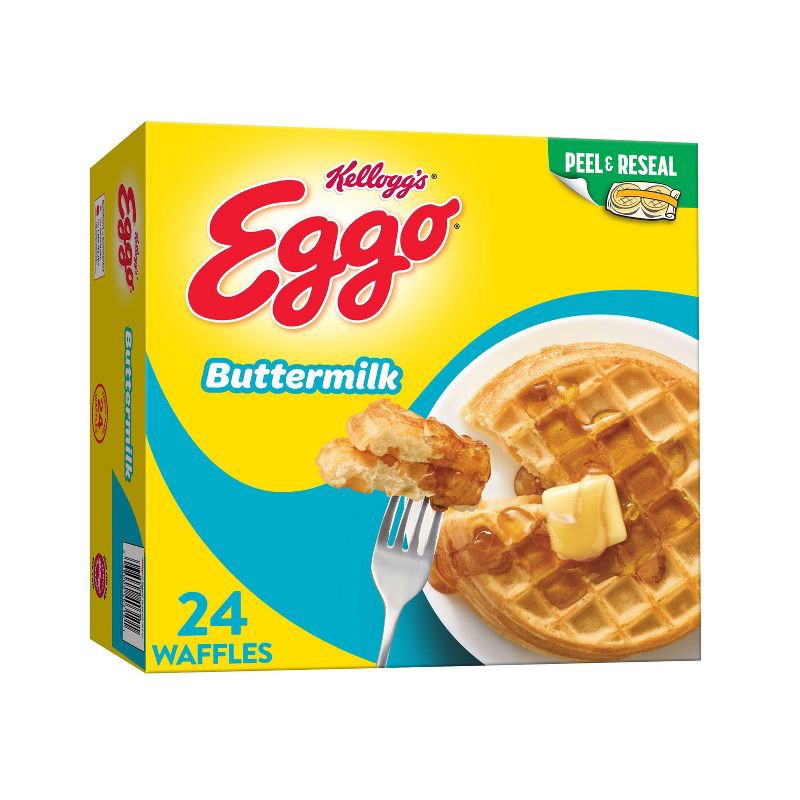 slide 1 of 5, Eggo Buttermilk Frozen Waffles - 29.6oz/24ct, 29.6 oz, 24 ct