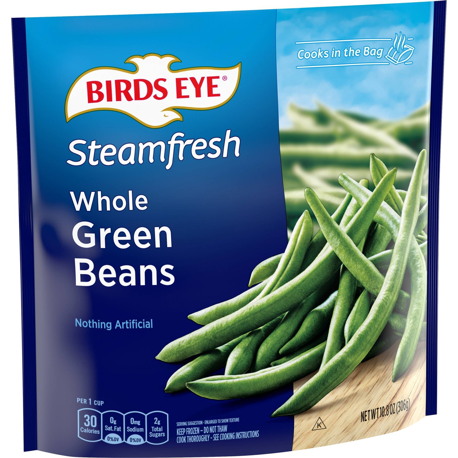 slide 2 of 3, Birds Eye Steamfresh Premium Selects Frozen Whole Green Beans, 12 oz